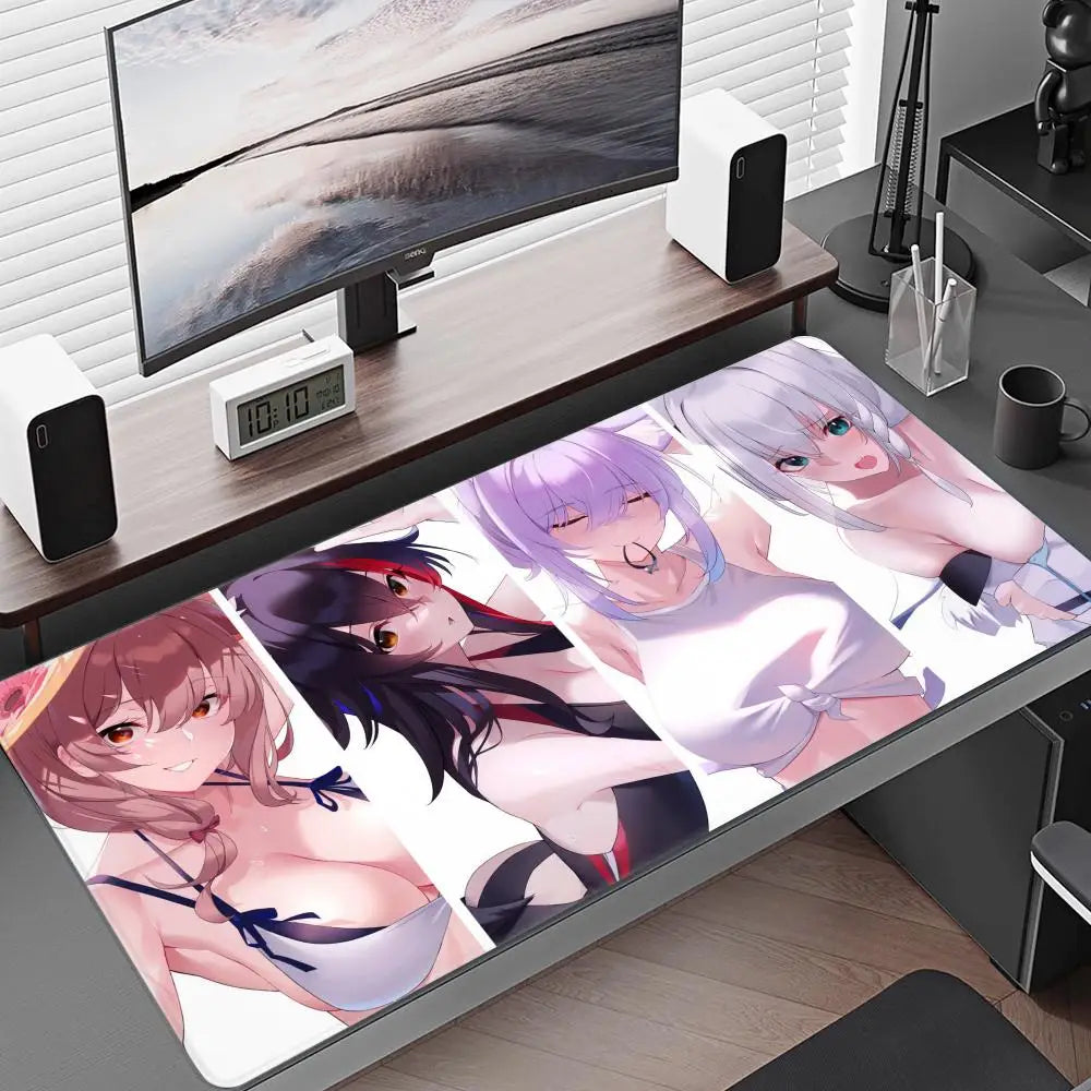 Inugami Korone Mouse Pad Gaming Accessories Office Gamer Keyboard Desk Mat Non-Slip Laptop Large Anime Hololive Girl Mouse Pad