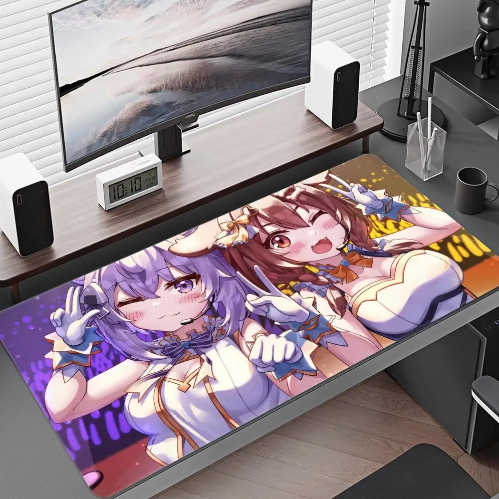 Inugami Korone Mouse Pad Gaming Accessories Office Gamer Keyboard Desk Mat Non-Slip Laptop Large Anime Hololive Girl Mouse Pad